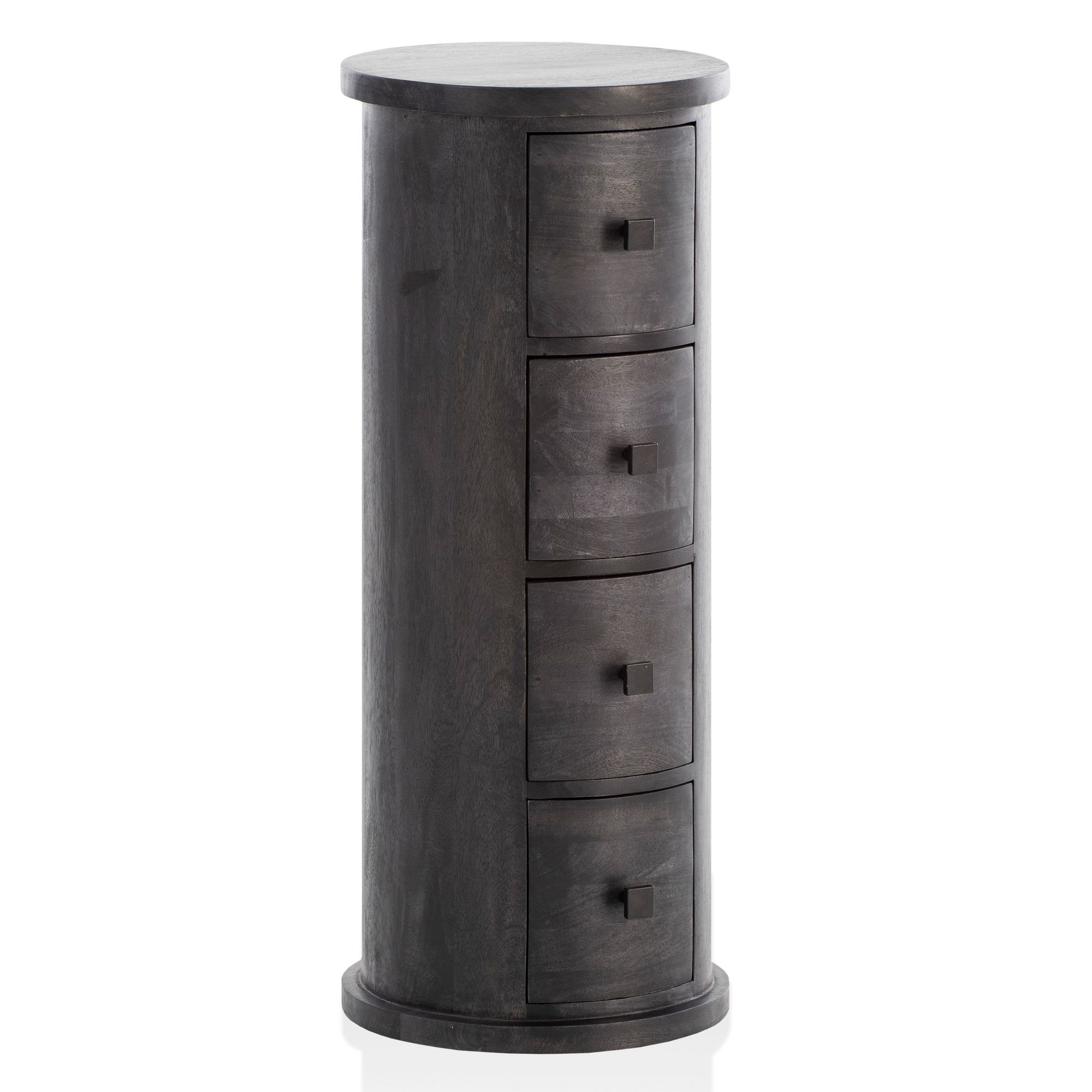 Sideboard Grimsey Mango Massivholz Schwarz Höhe 85 cm