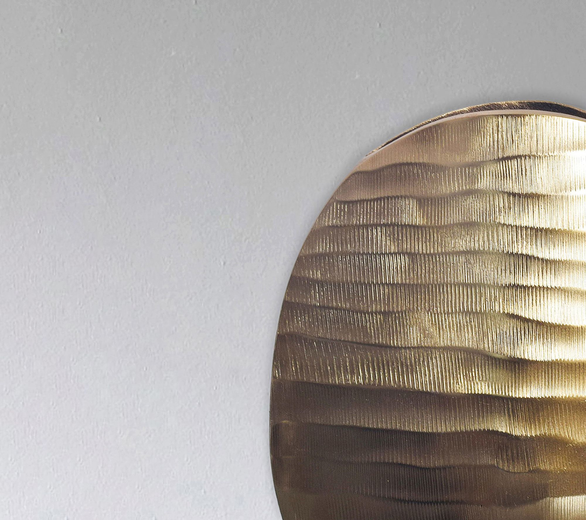 Tischvase Saltnes Aluminium Gold Ø 26 × H 31 cm