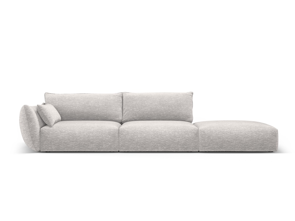 Cosmopolitan Design Sofa Matera 4-Sitzer offen Chenille Eden Silber Rechts