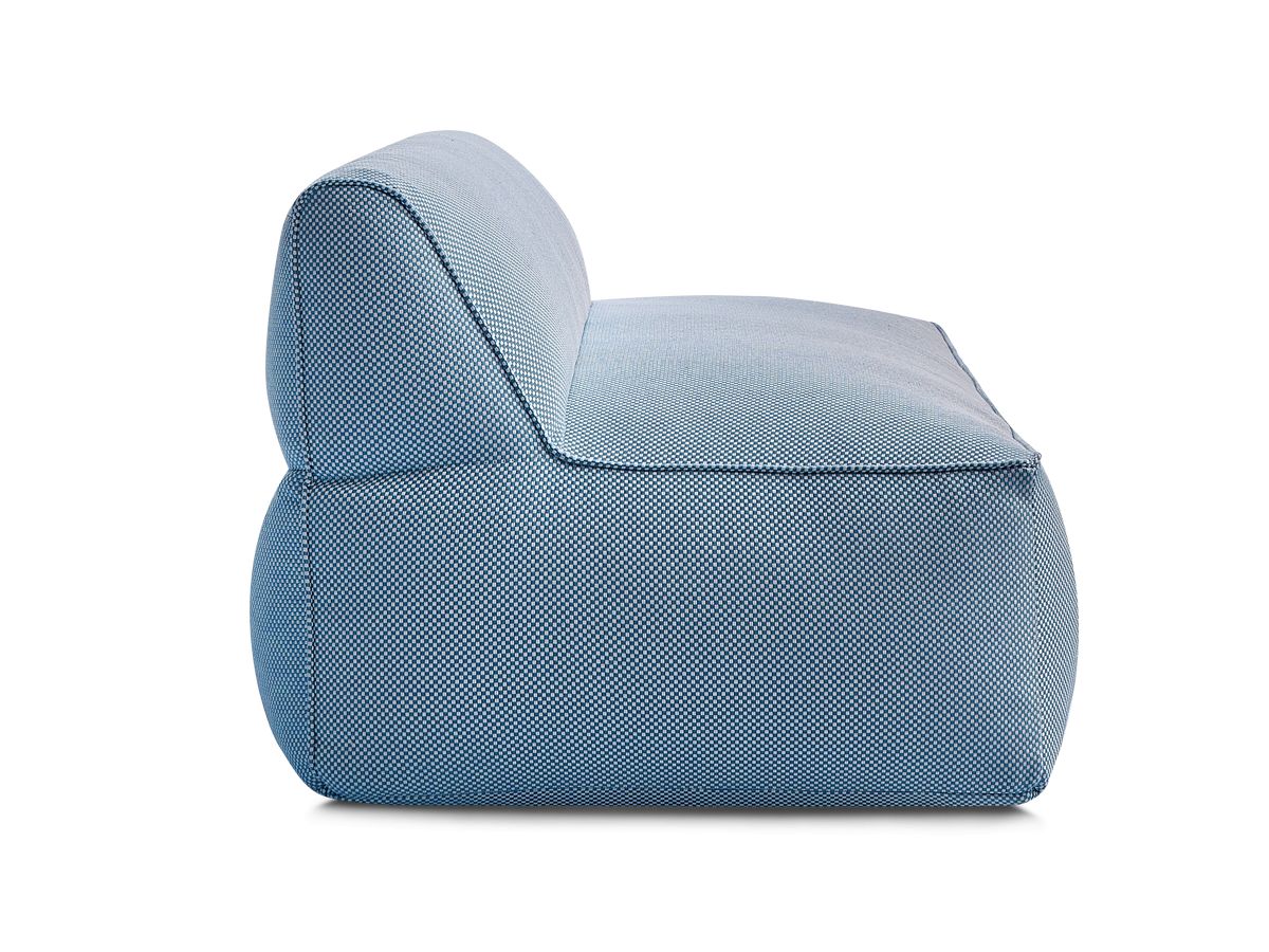 Bobochic Riviera Sofamodul 2-Sitzer Melange-Stoff Dunkelblau
