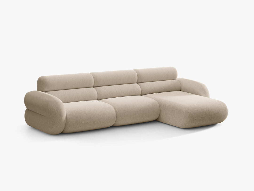 Micadoni Neo Ecksofa 4-Sitzer Rechts Boucle Baloo Beige