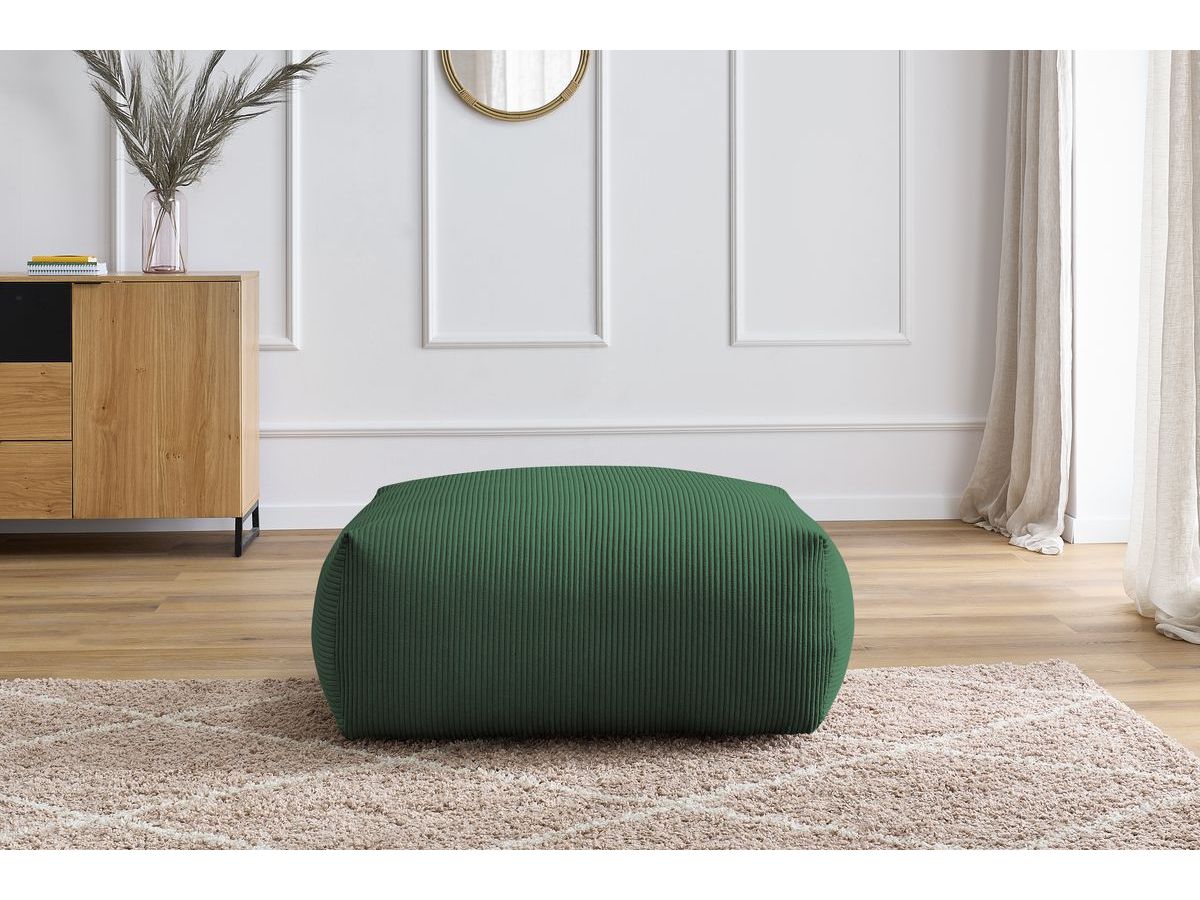Bobochic Voltaire Pouf Cordsamt Grün