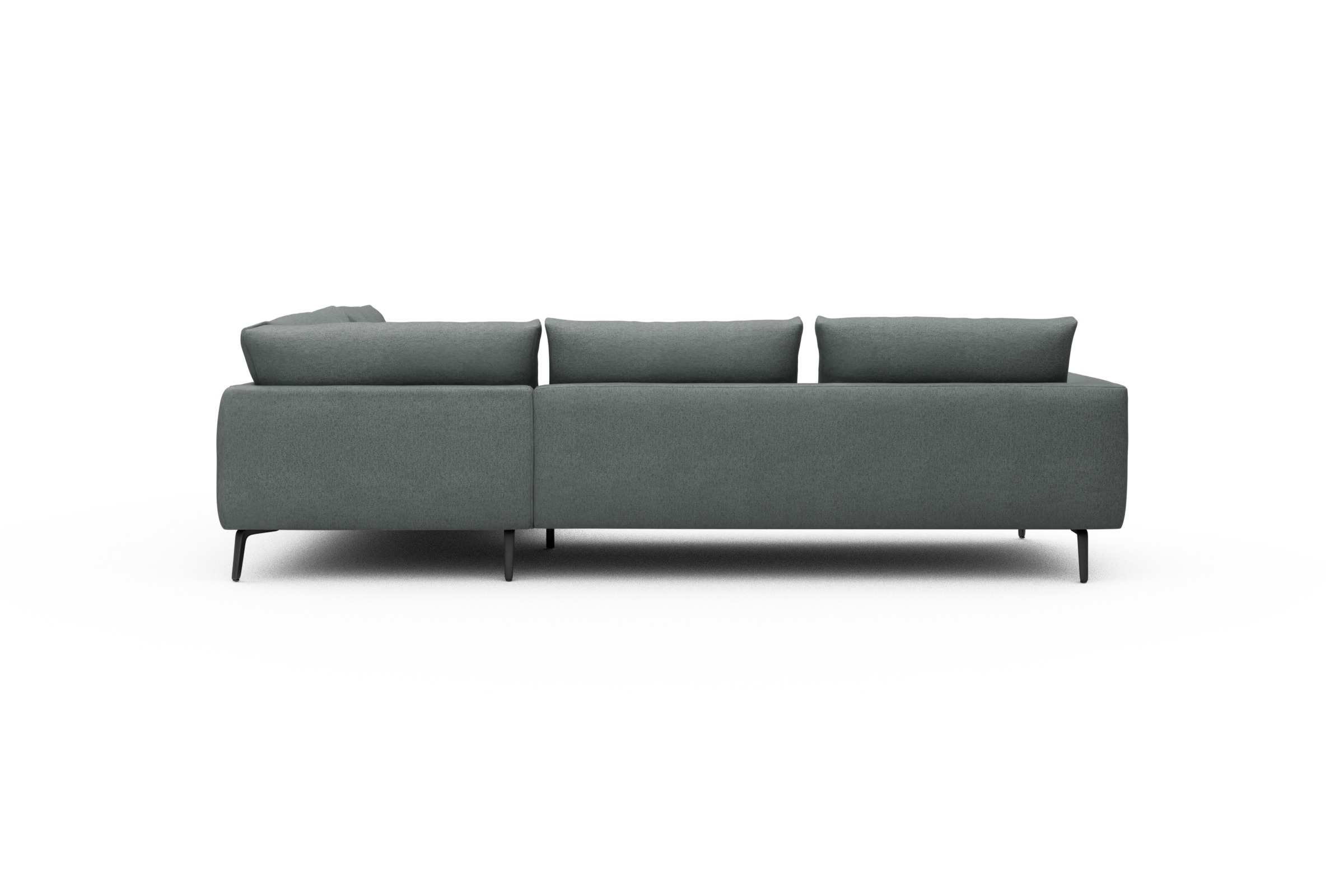 Ecksofa Karl Relax-Ecke rechts mit 2,5-Sitzer Denari-Soft-Grey