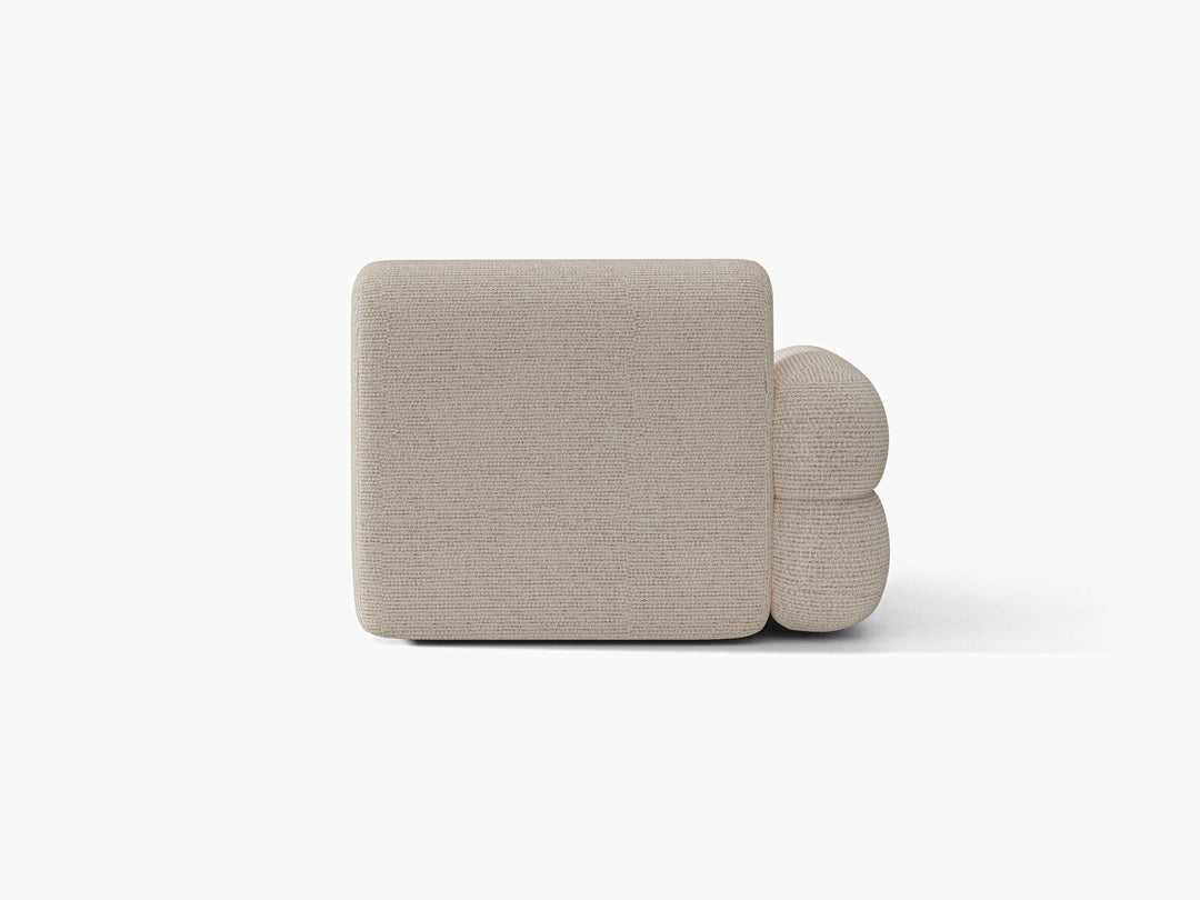 Micadoni Neo Chaiselongue Links Chenille SILENCIO Helles Beige