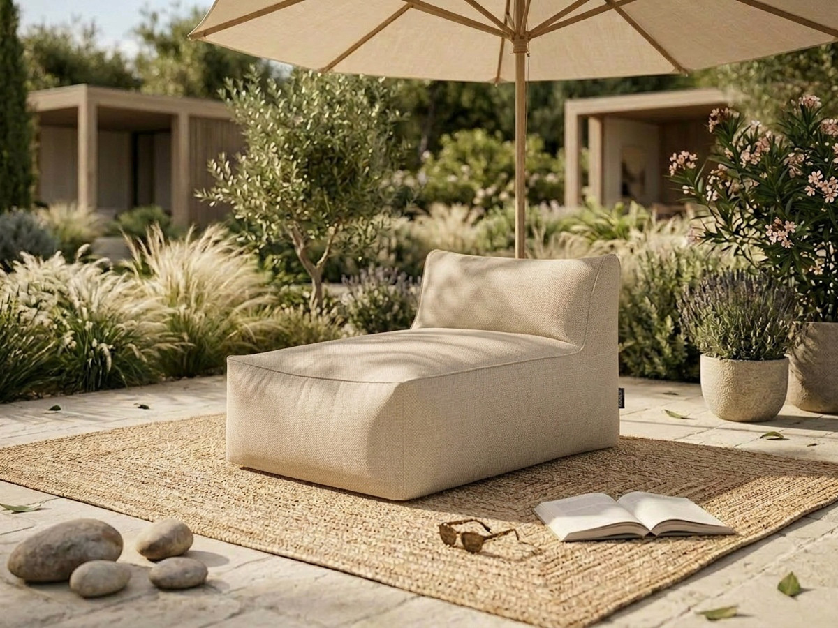 Bobochic Riviera Méridienne-Modul Stoff Beige