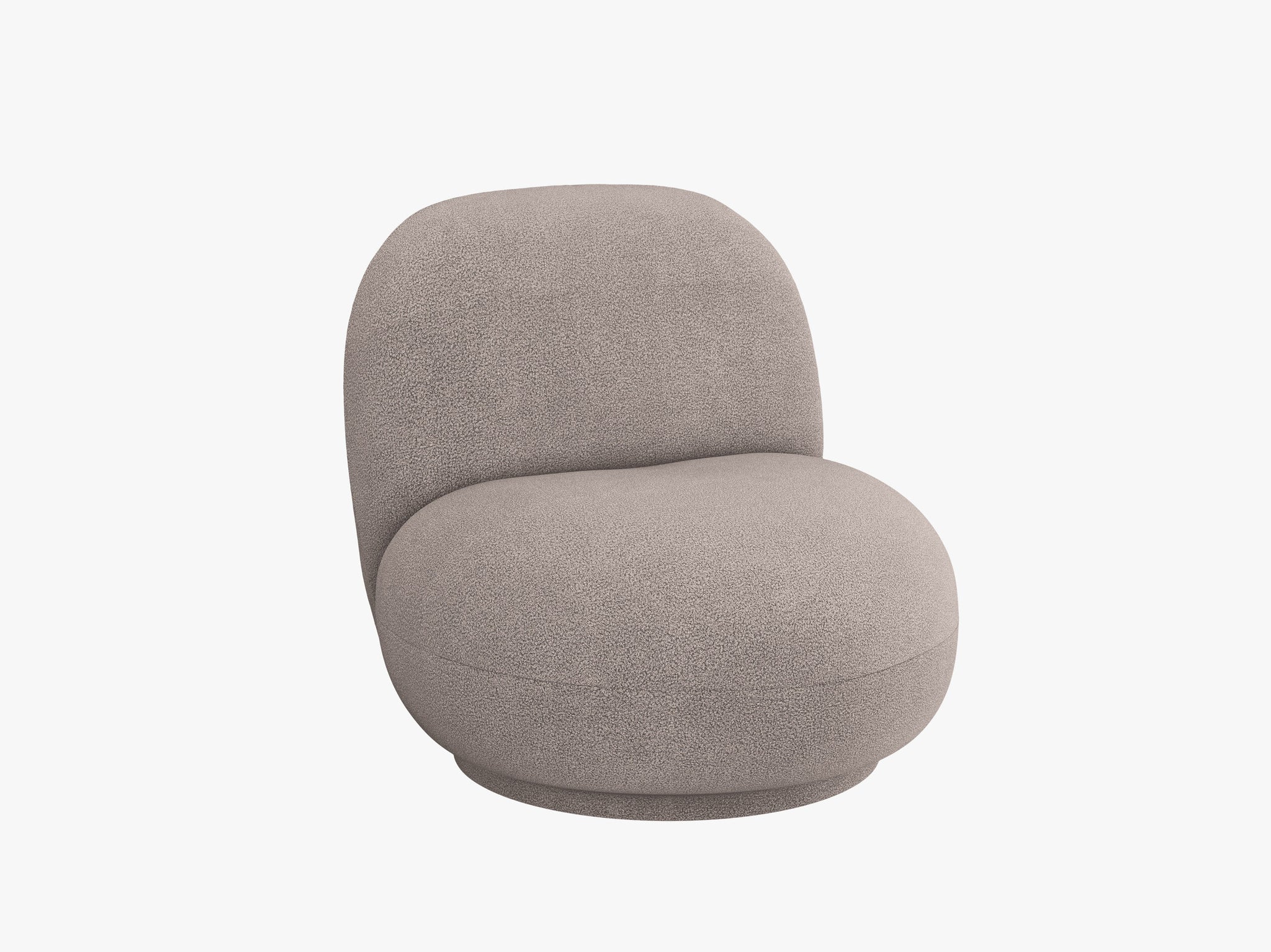 Micadoni Drehbarer Sessel Chuck Boucle Hellbraun