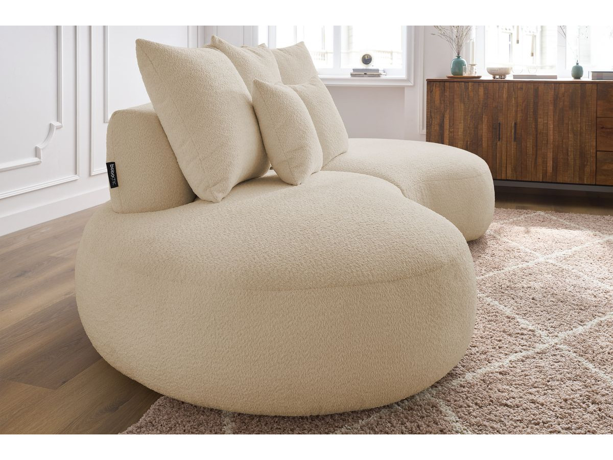 Bobochic Saint-germain Sofa 3-Sitzer Bouclé-Stoff Beige