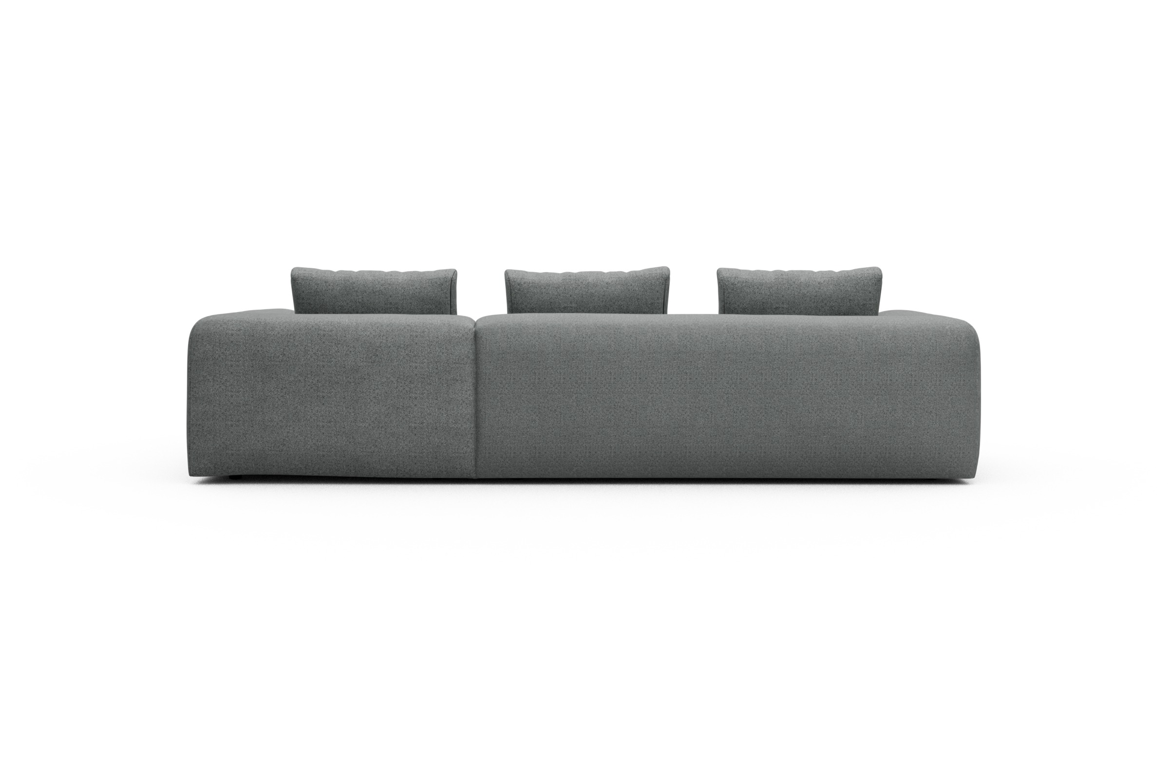 Ecksofa Fred Chaiselongue rechts mit 2,5-Sitzer Aivi-Gravet-Grey