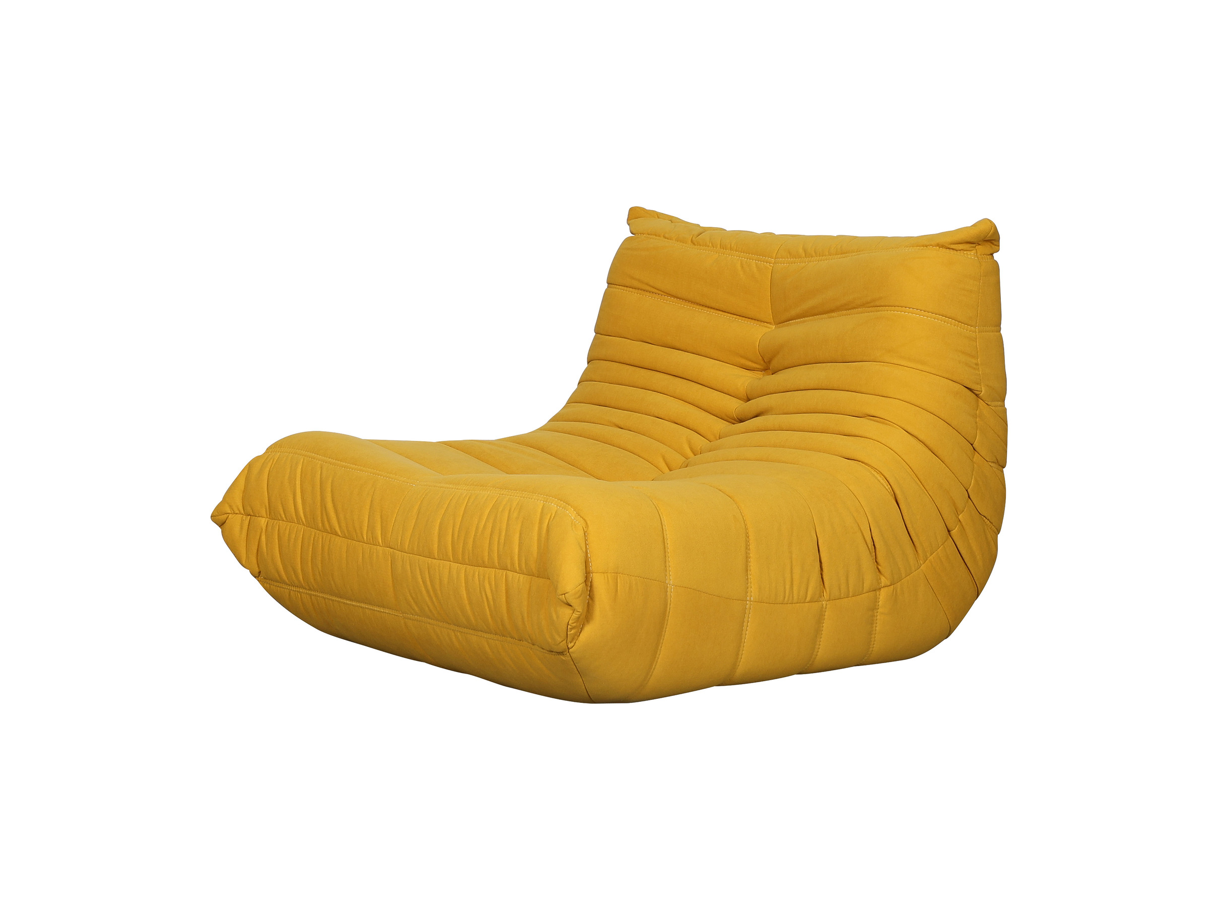 Livin Hill Set Nua: Sessel 87 cm + Fußhocker Senfgelb