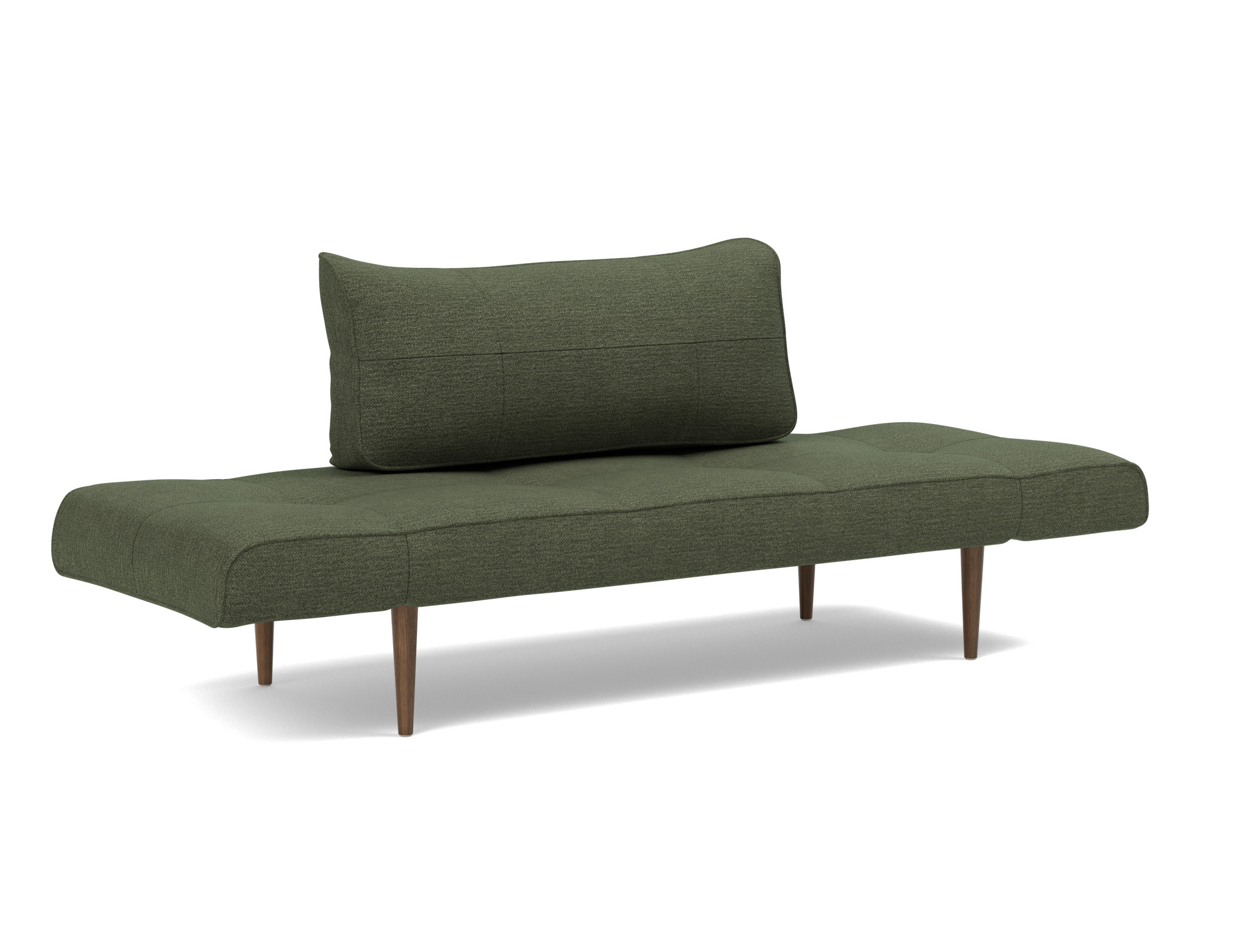 Tagesbett Zeal Strukturierter Stoff Taura 353-Forest Beine Styletto Eiche dunkel