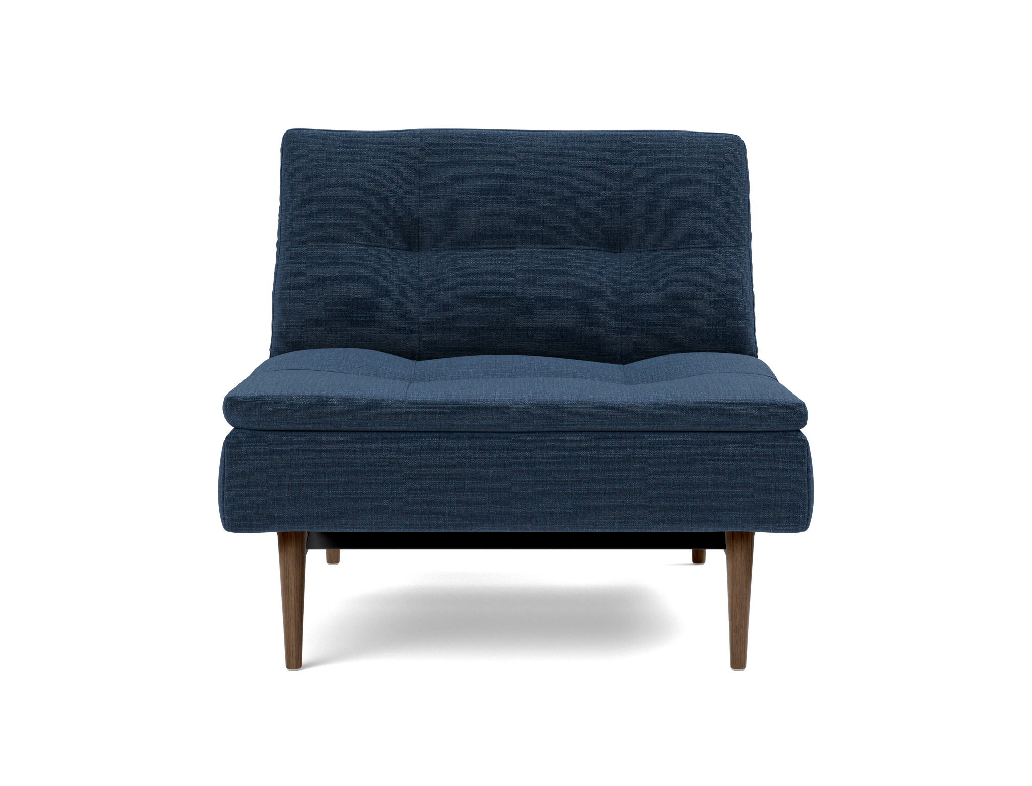 Sessel Dublexo Chenille Esina 414-Indigo-Blue Beine Styletto Eiche dunkel