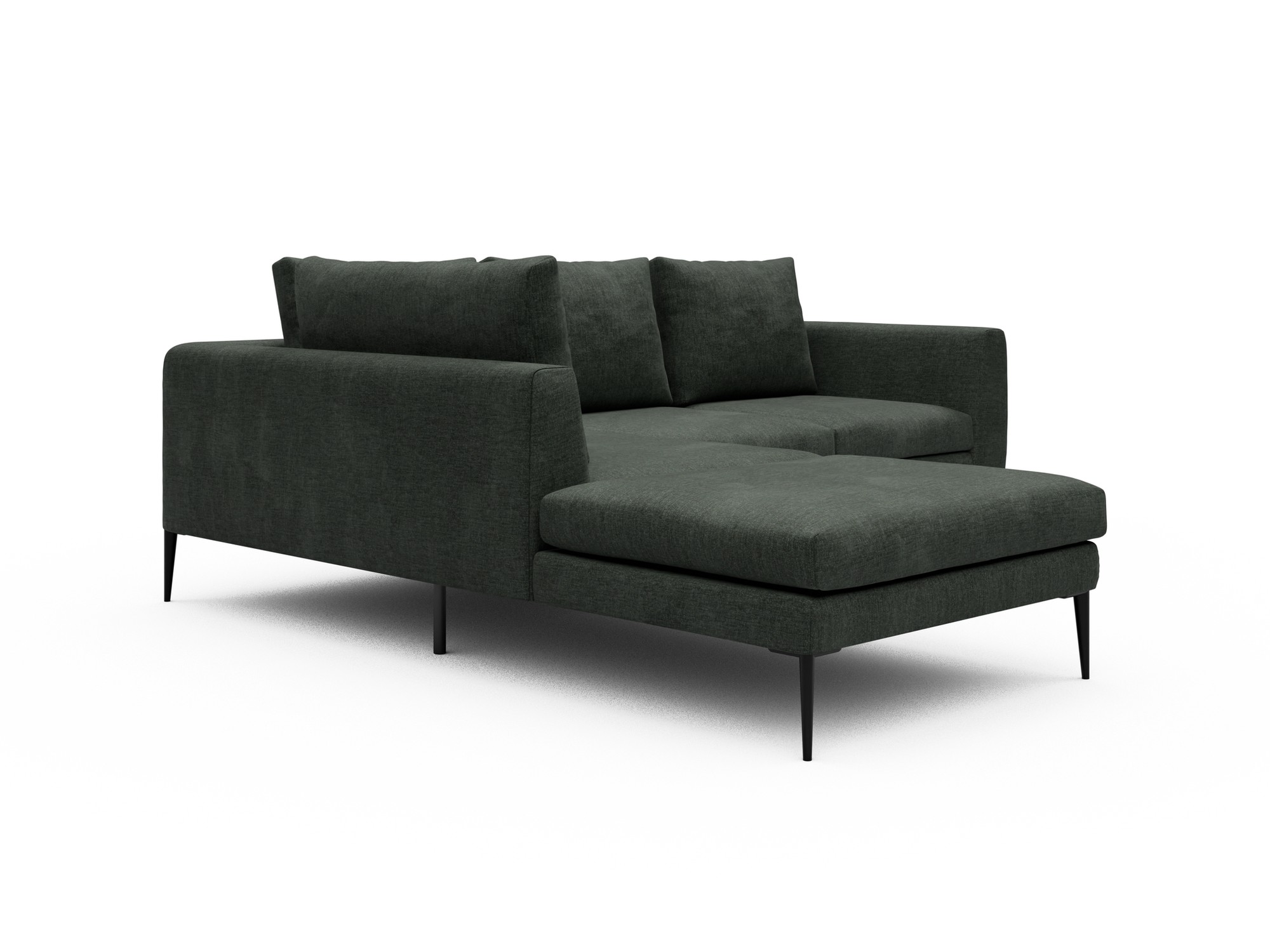 Skandi Home Ecksofa Paul Relax-Ecke links mit 2-Sitzer Aivi-Pine-Green moebelfaktor