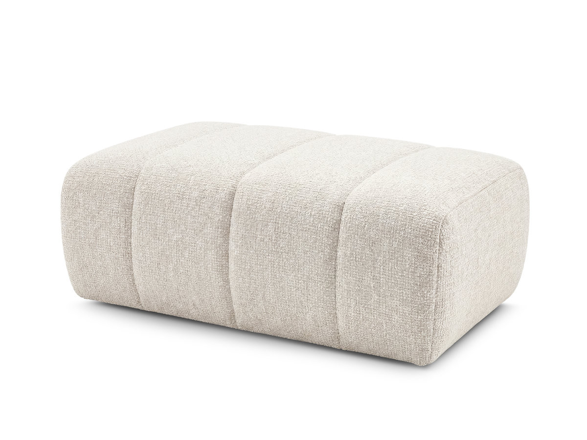 Bobochic Nesty Pouf Melange-Stoff Beige