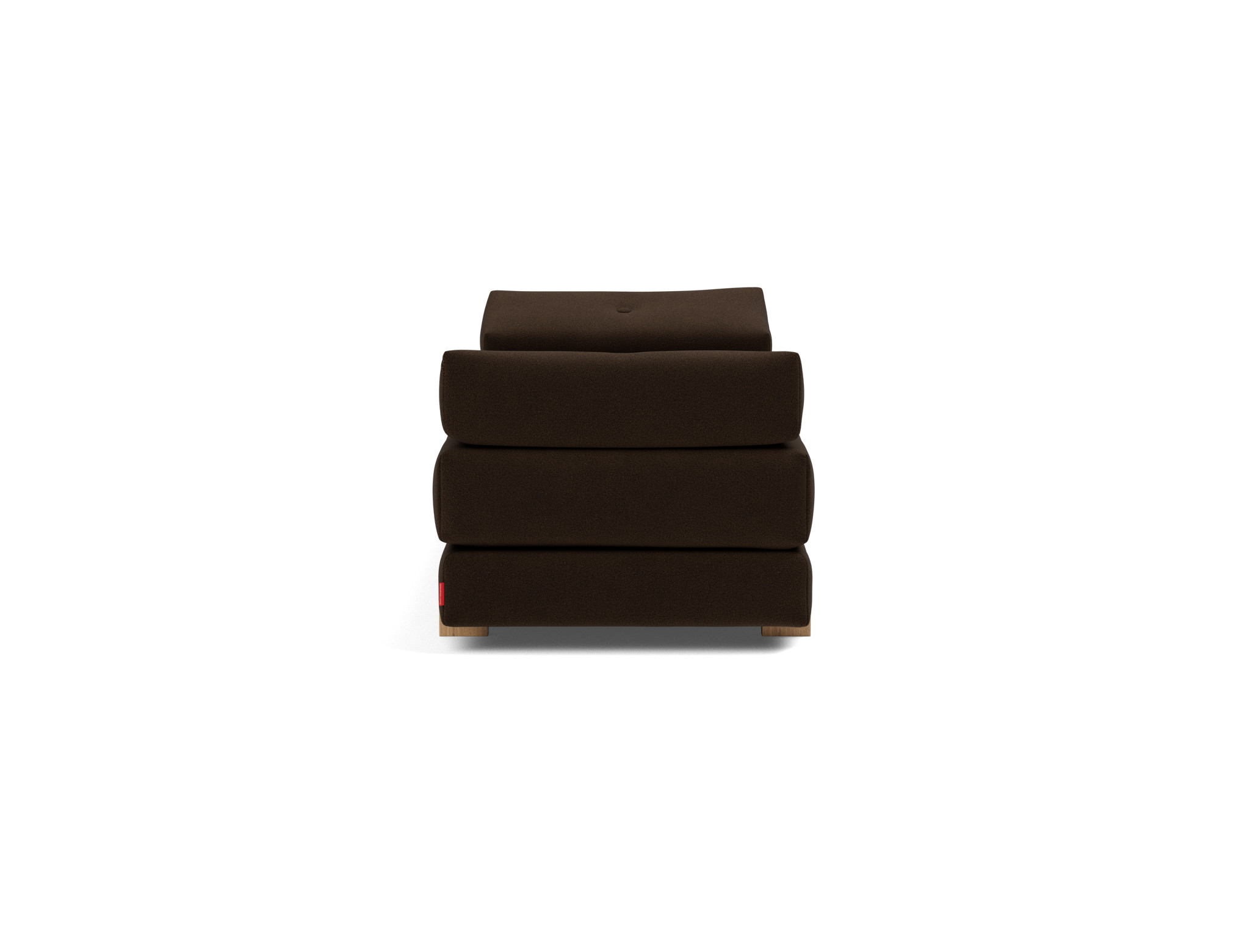 Tagesbett Sigmund Strukturierter Stoff Taura 358-Chocco Beine Drip Eiche
