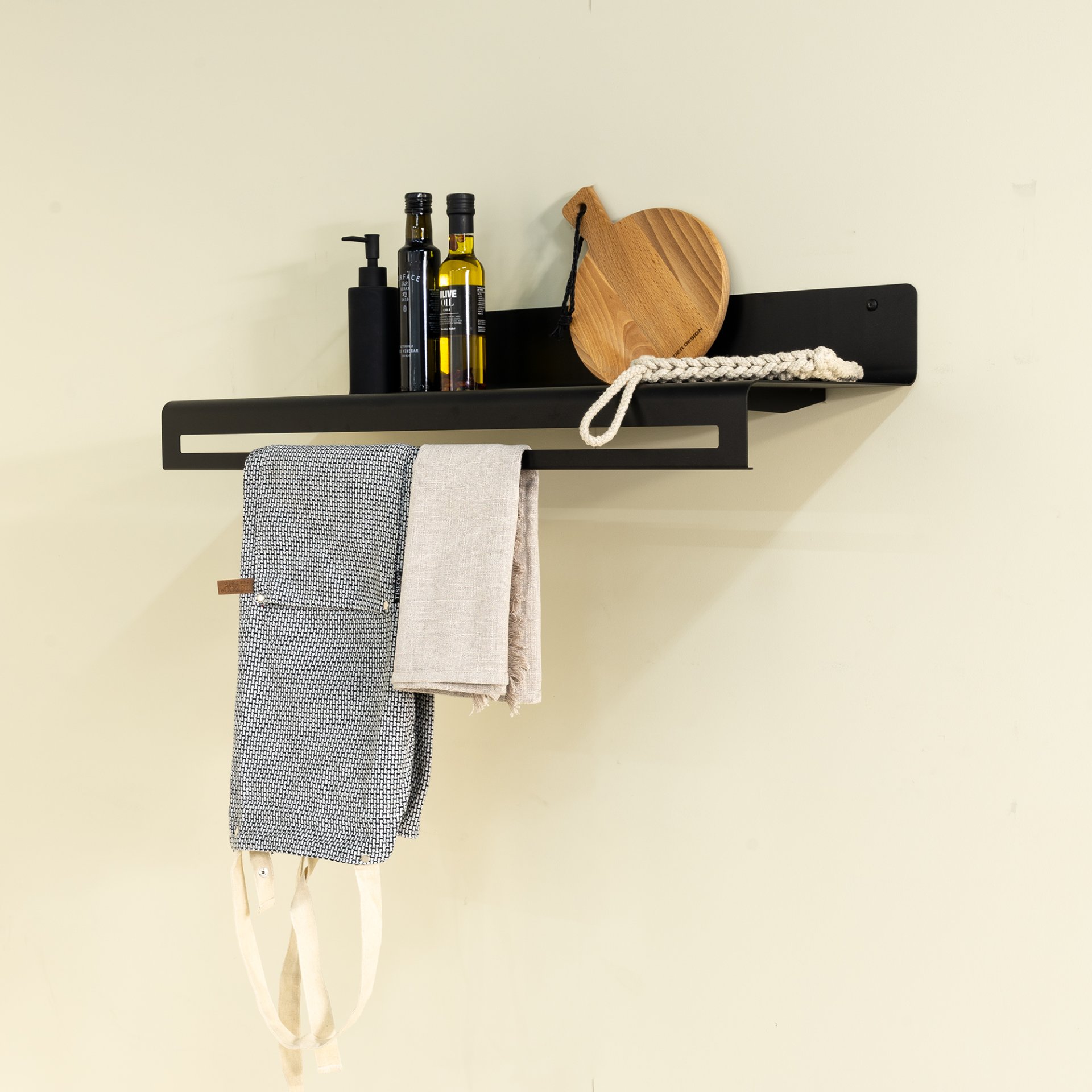 Spinder Design Wandgarderobe Sway 80 Schwarz