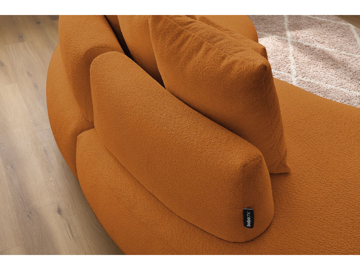 Bobochic Saint-germain Sofa 3-Sitzer Bouclé-Stoff Gelb