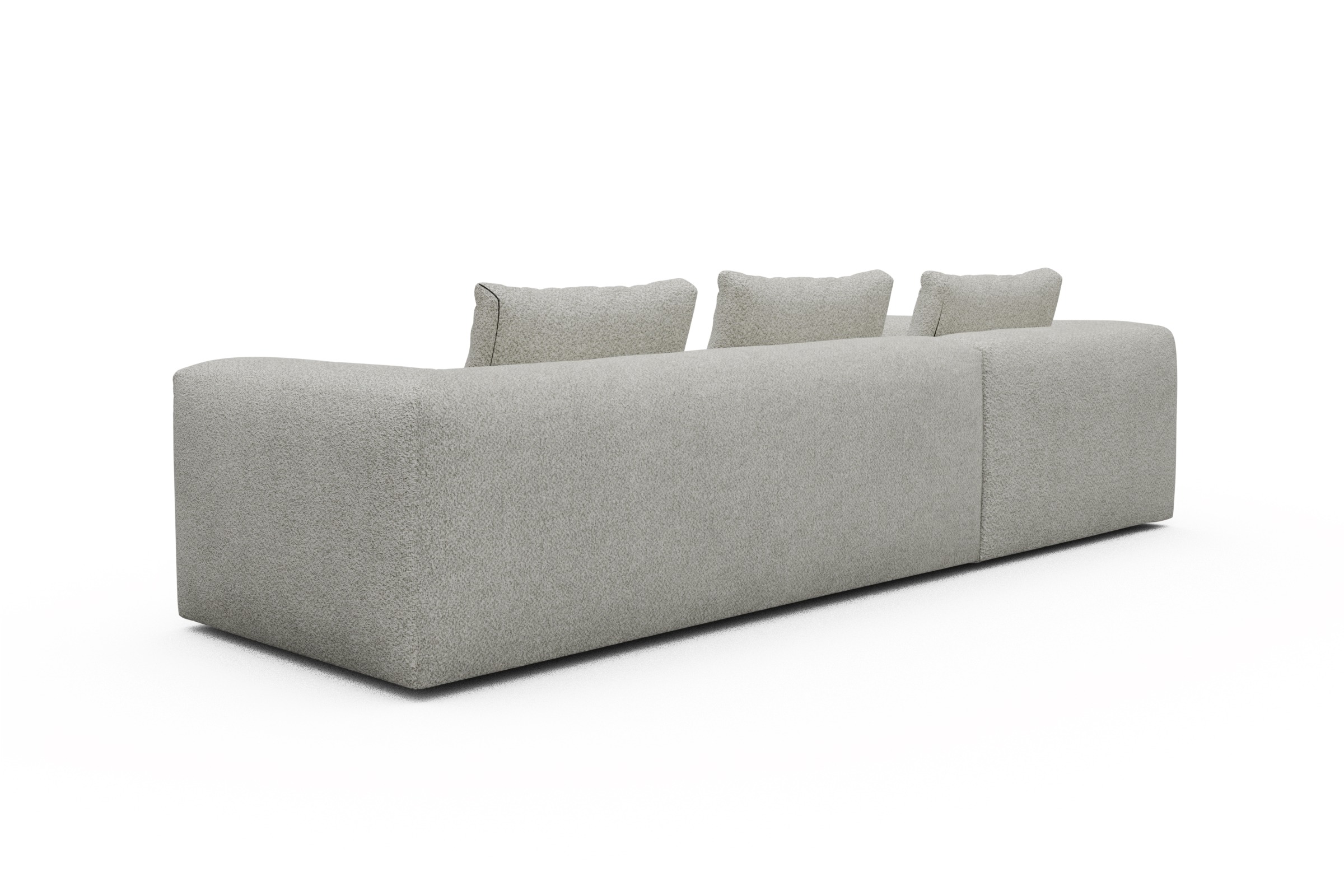 Ecksofa Fred Relax-Ecke links mit 2,5-Sitzer Vanora-Warm-Sand