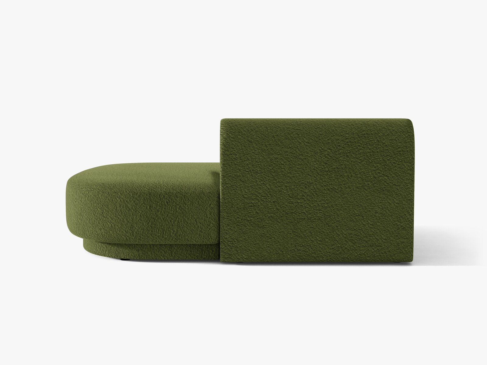 Micadoni 2-Sitzer Sitzmodul offen Miley Rechts Boucle Baloo Dunkel-Olivgrün