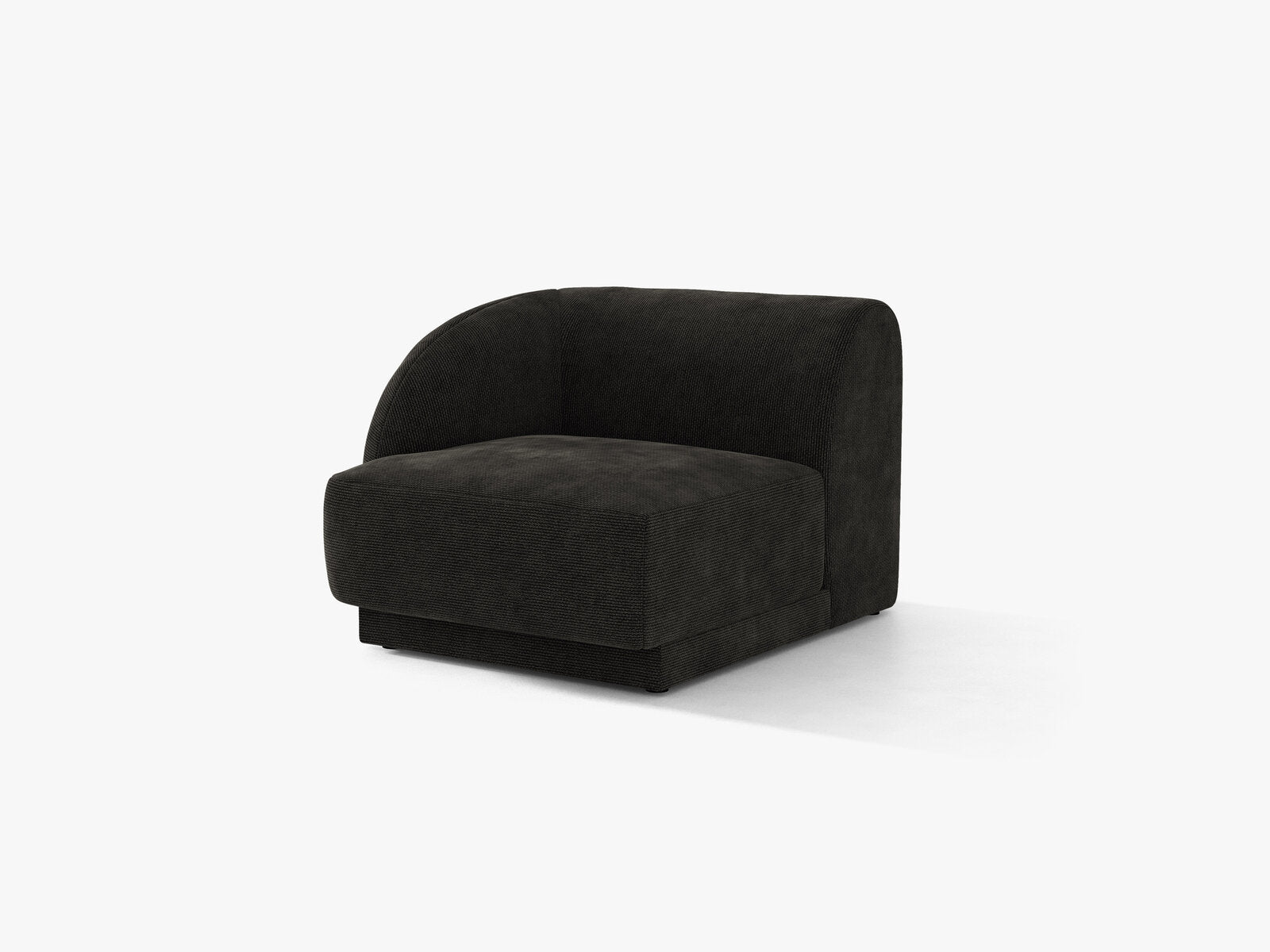 Micadoni Eckmodul Miley 1-Sitzer Links Chenille Eden Anthrazit