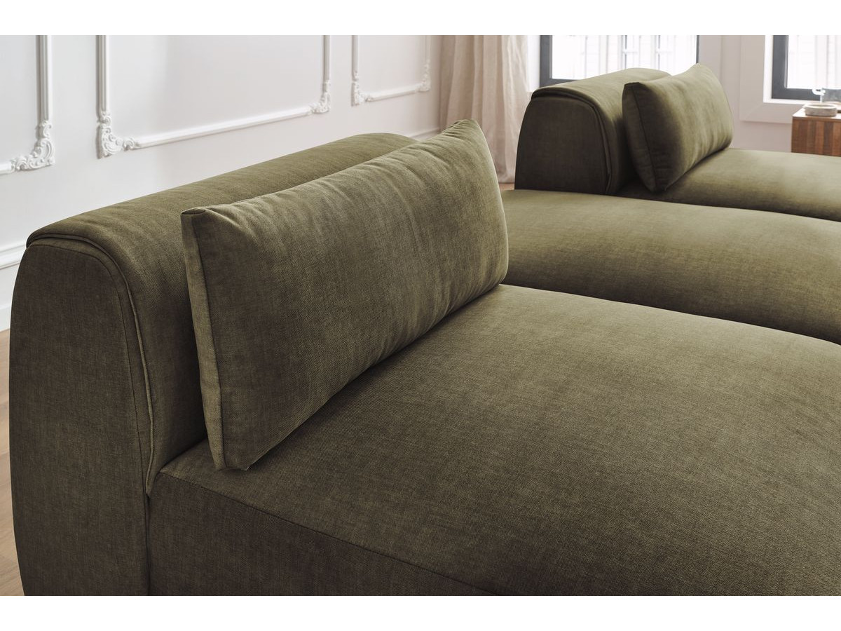 Bobochic Jeanne Sofa 3-Sitzer Samt Grün