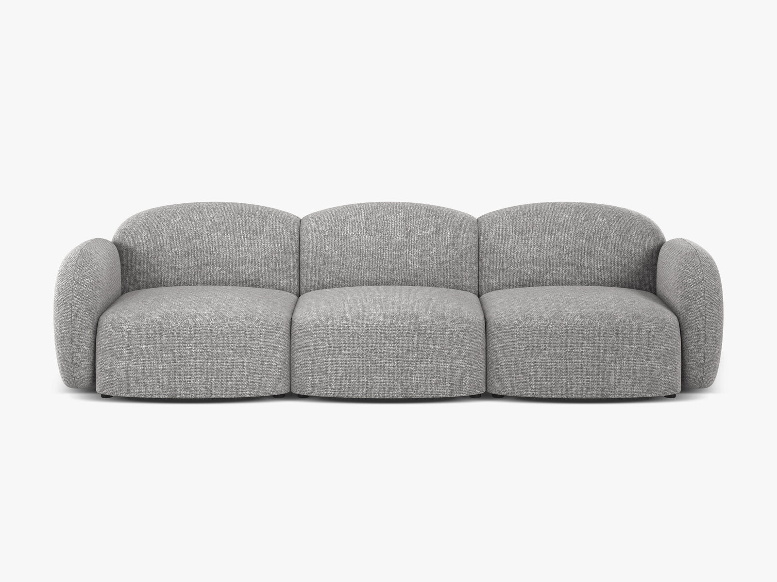 Micadoni Sofa Blair 3-Sitzer Chenille Eden Hellgrau