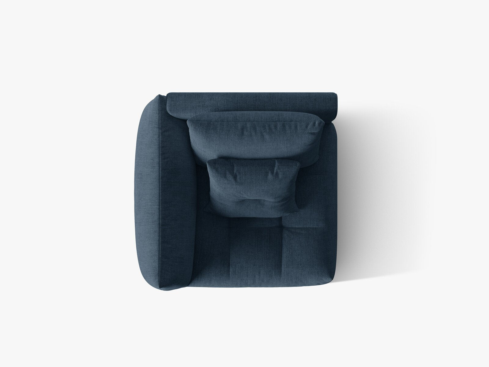 Micadoni Eckmodul Bloom Strukturierter Stoff Wind Marineblau Links
