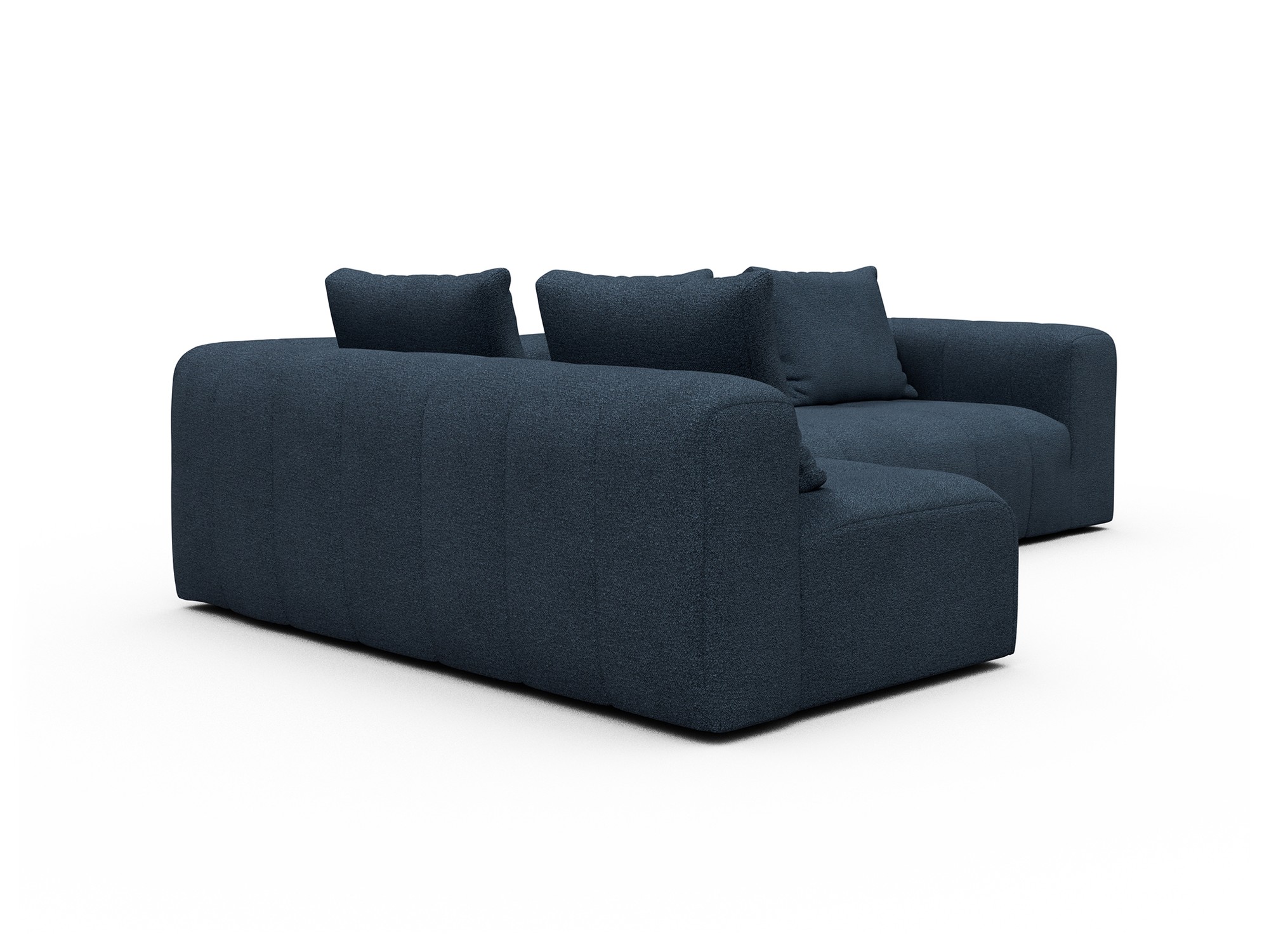 Hugo 2x 2,5-Sitzer Armlehne rechts Boucle-Blue moebelfaktor