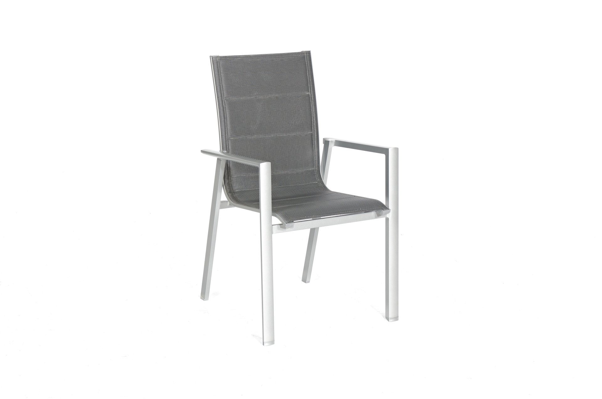 Stapelsessel Concept Alu silber Polstertextilgewebe schwarz-silber Sunny Smart made by SonnenPartner moebelfaktor