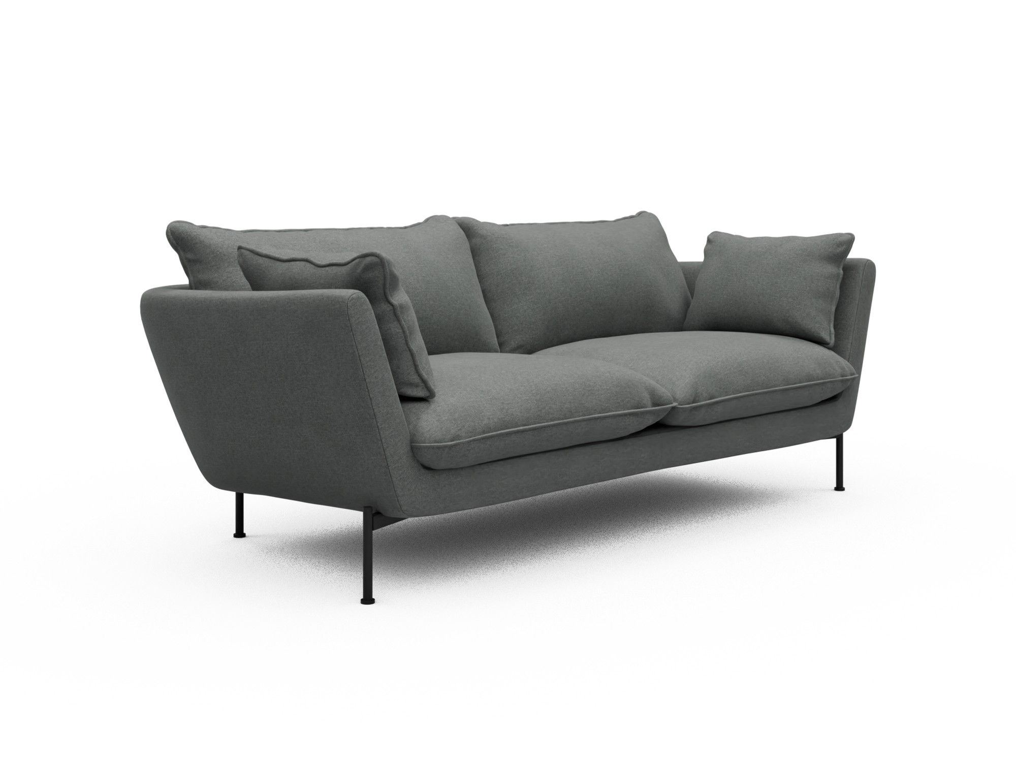 Skandi Home Sofa Anton Soft 2-Sitzer Satya-Steel moebelfaktor
