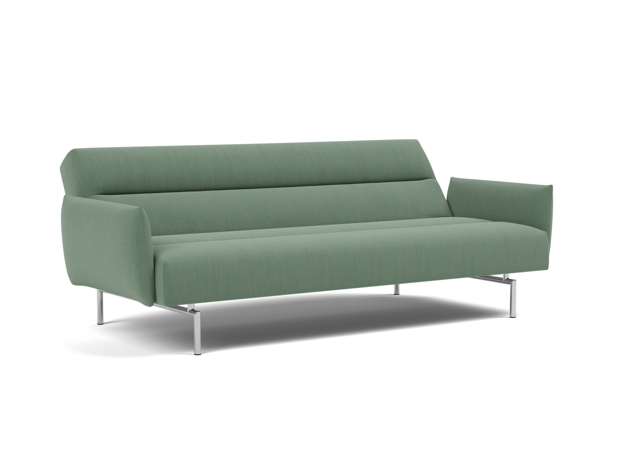 Schlafsofa Jillis mit Armlehnen Flachgewebe Elegance 518-Green
