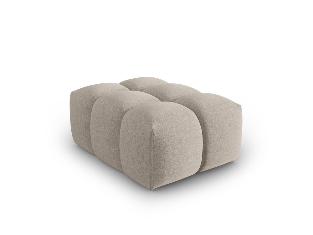 Cosmopolitan Design Pouf Verona Strukturierter Stoff Sorella Sand