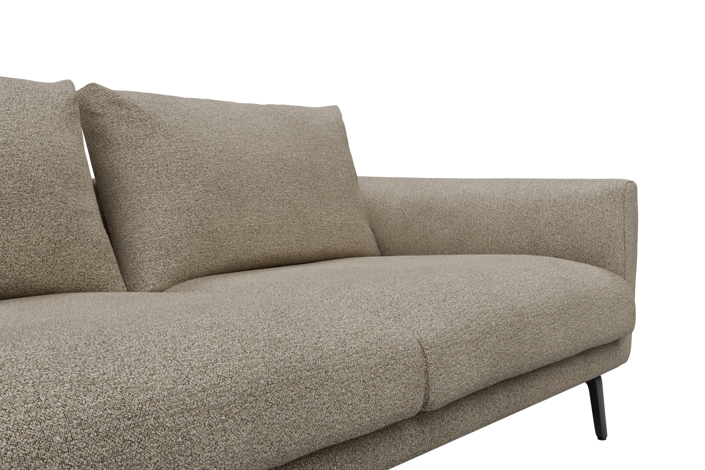 Ecksofa Karl Relax-Ecke links mit 2,5-Sitzer Boucle-Belge