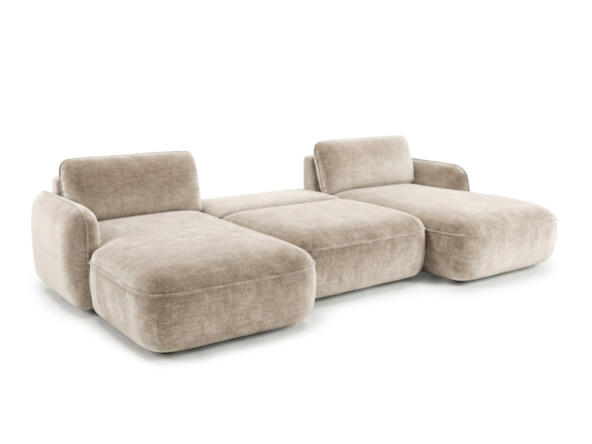 Bobochic Celeste Wohnlandschaft Chenille Beige