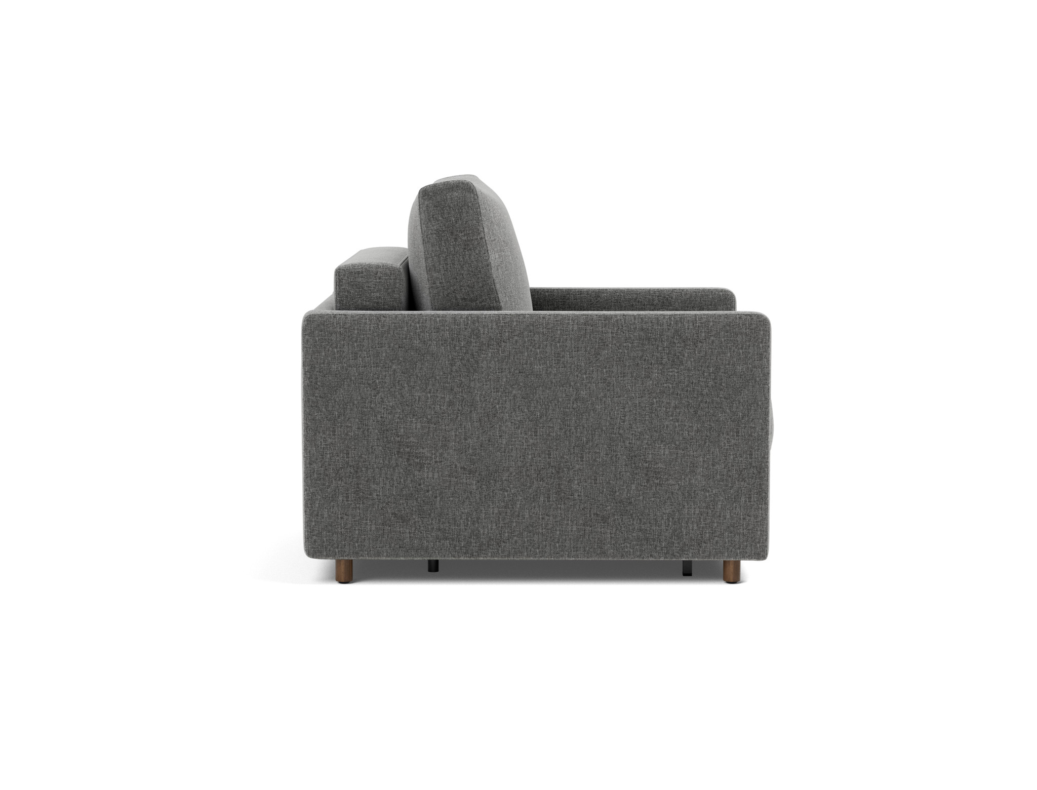Schlafsessel Neah mit Slim-Armlehnen Strukturierter Stoff Twist 563-Charcoal