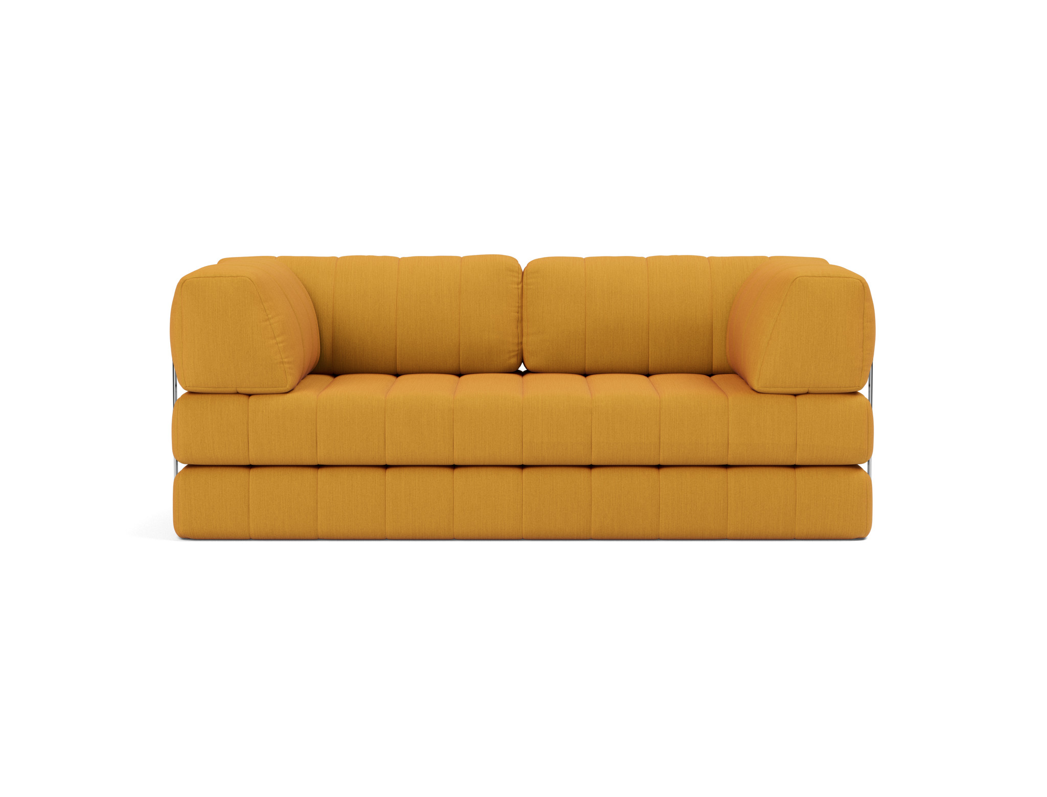 Schlafsofa CozyPad mit Armlehnen Flachgewebe Elegance 507-Burned-Curry