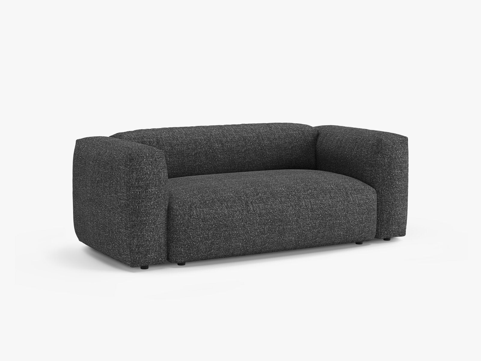 Micadoni Martina Sofa 2-Sitzer Boucle Monet Anthrazit