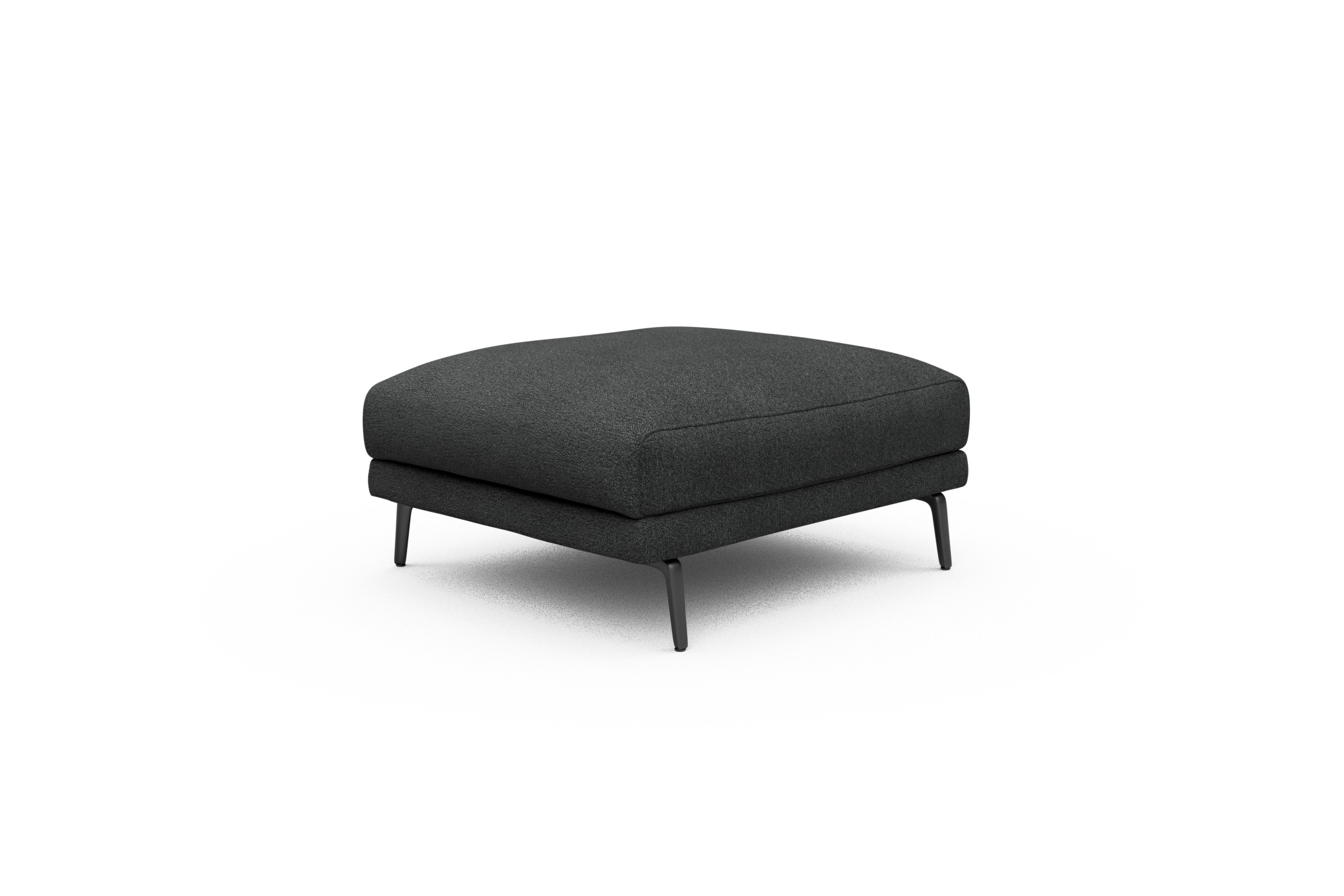 Sitzhocker Karl Boucle-Charcoal