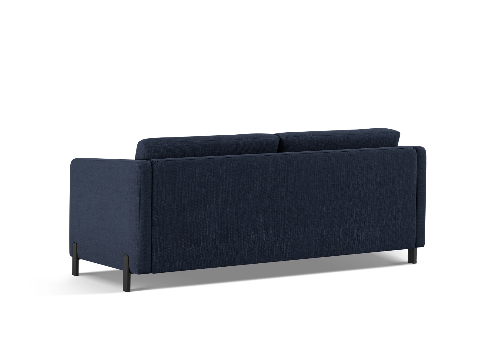 Micadoni Schlafsofa Gloria 3-Sitzer Strukturierter Stoff Blau 205x160