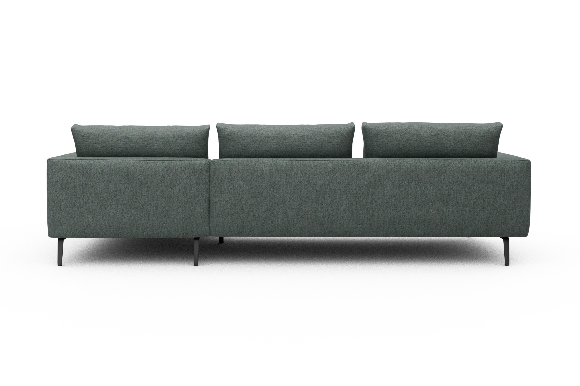 Ecksofa Karl Chaiselongue rechts mit 2,5-Sitzer Carreno-Ice-Blue