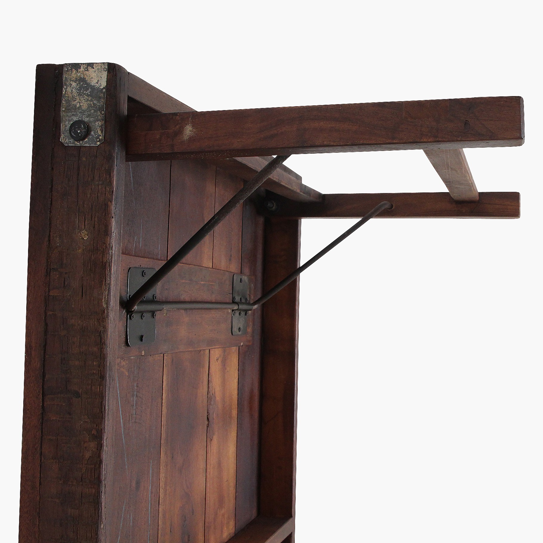 Raw Materials Brauner klappbarer Couchtisch 120x75x45cm