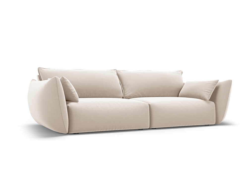 Cosmopolitan Design Sofa Matera 3-Sitzer Samt Salvador Beige
