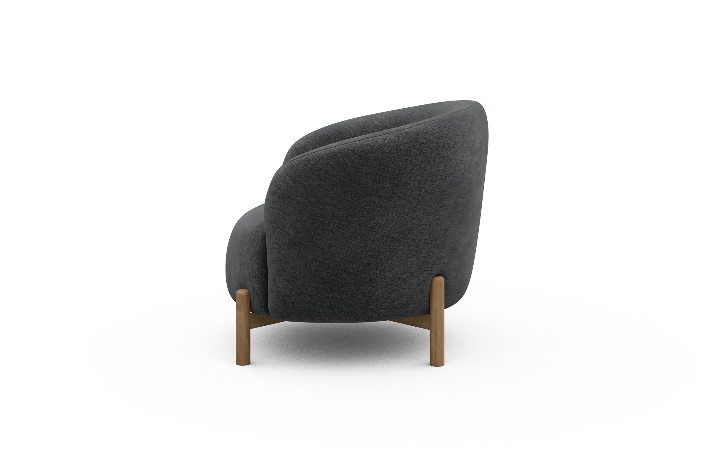 Sessel Ronda Holzbeine Eiche Natur Smooth-Deep-Warm-Grey