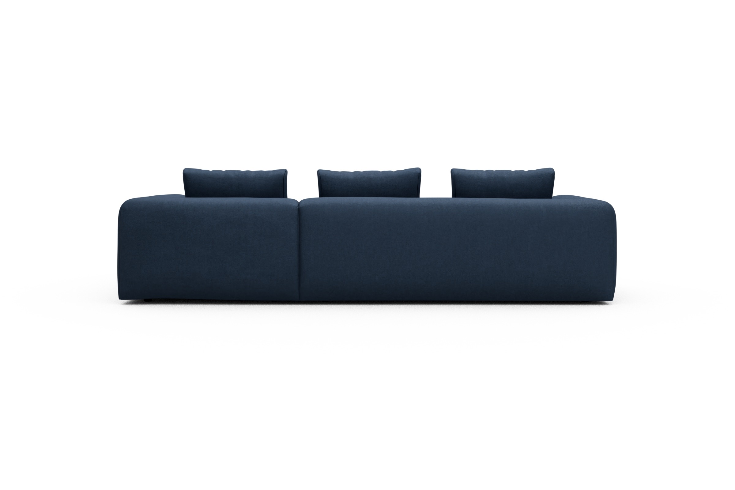 Ecksofa Chaiselongue rechts mit 2,5-Sitzer Weda-Blue