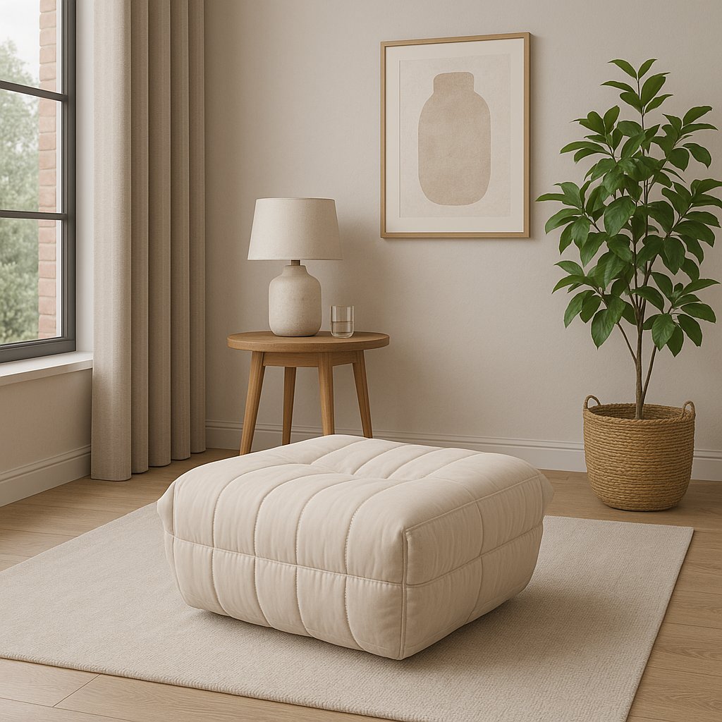 Livin Hill Fußhocker Nua Hellbeige