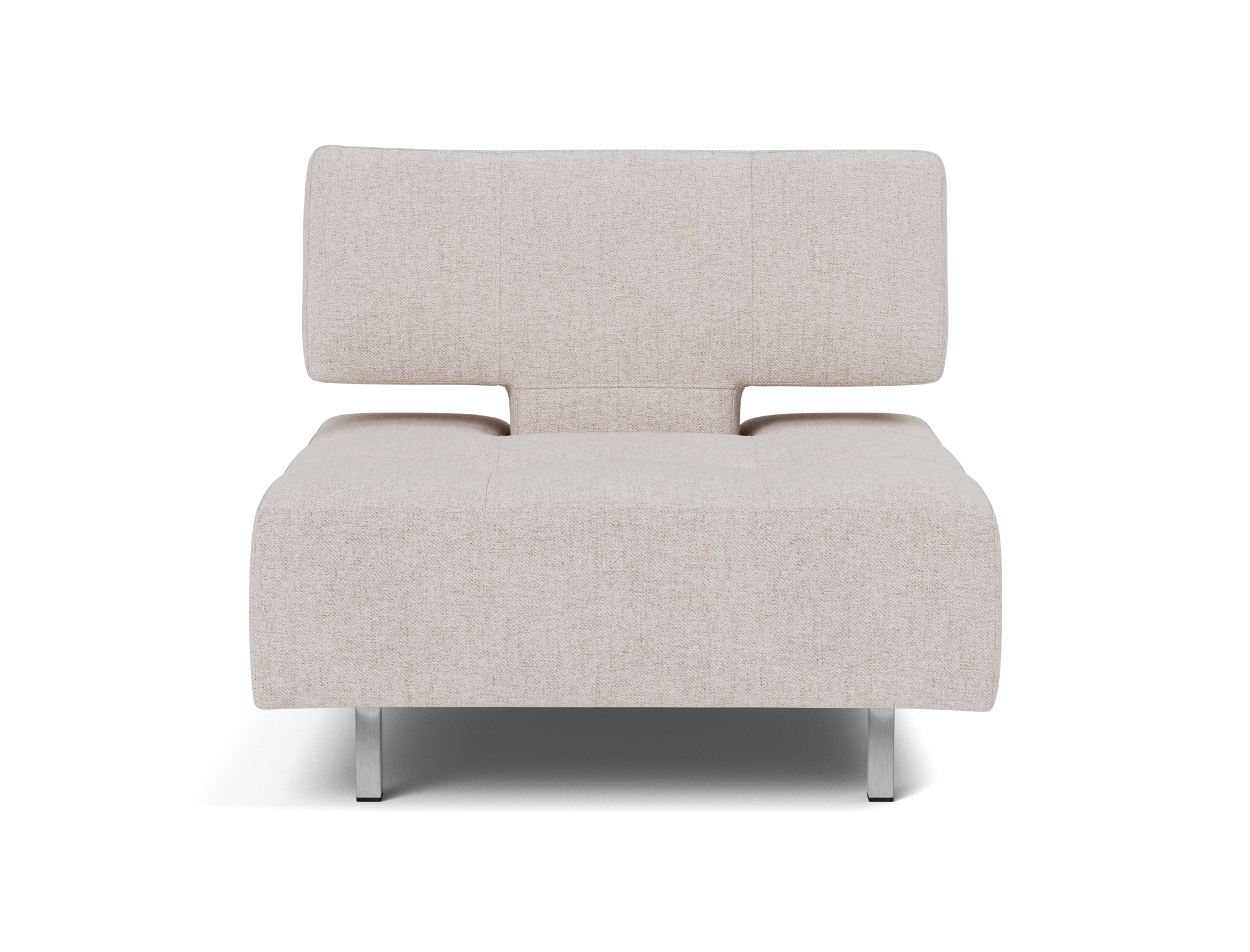 Sessel Long Horn D.E.L. Strukturierter Stoff Weda 300-Weda-Sand