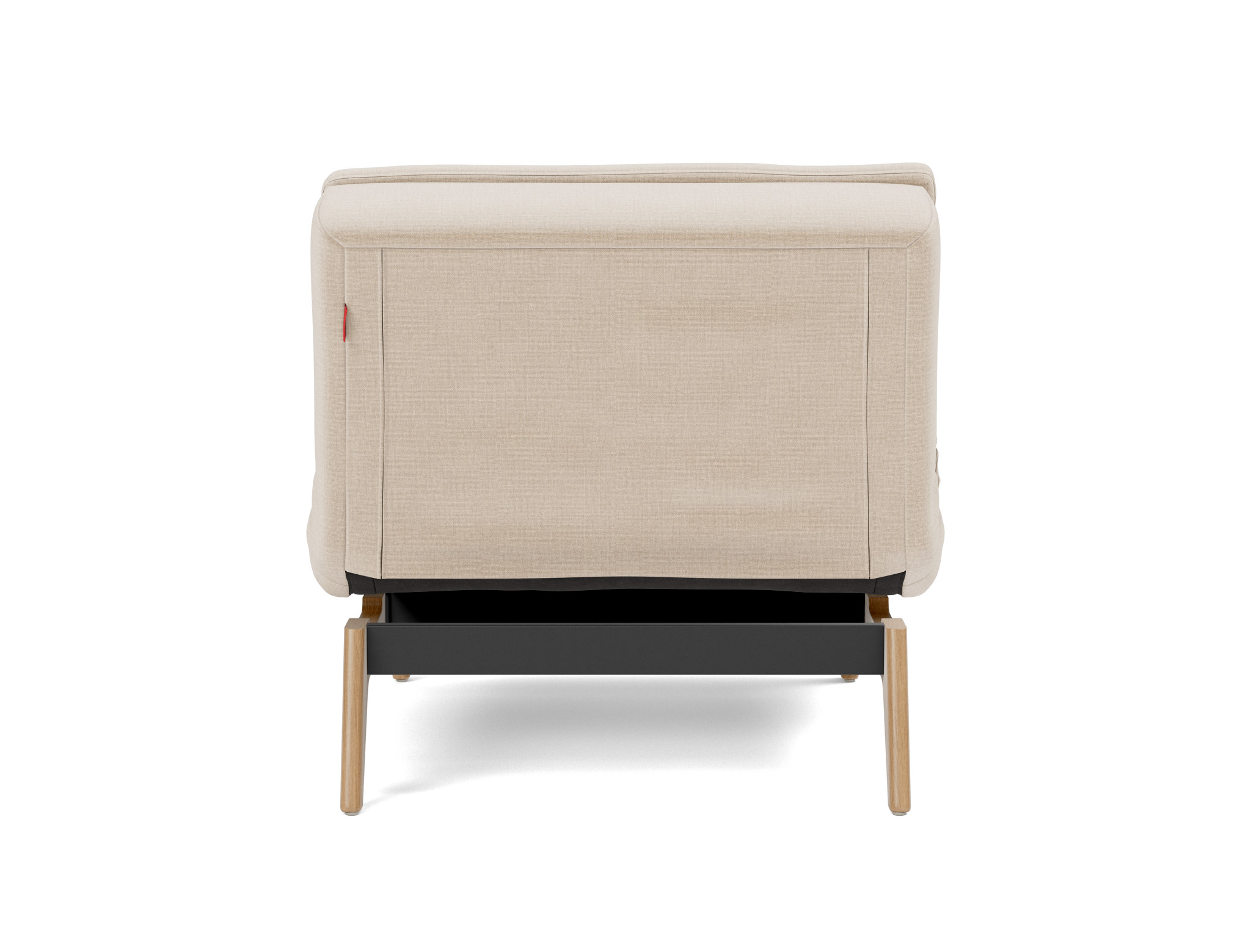 Sessel Dublexo Chenille Esina 410-Almond-Beige Beine Eiche