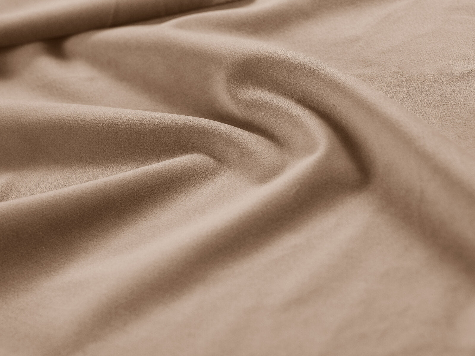 Micadoni Stauraumbett mit Kopfteil Eloise Samt Magic Velvet Mandel Beige 160x200