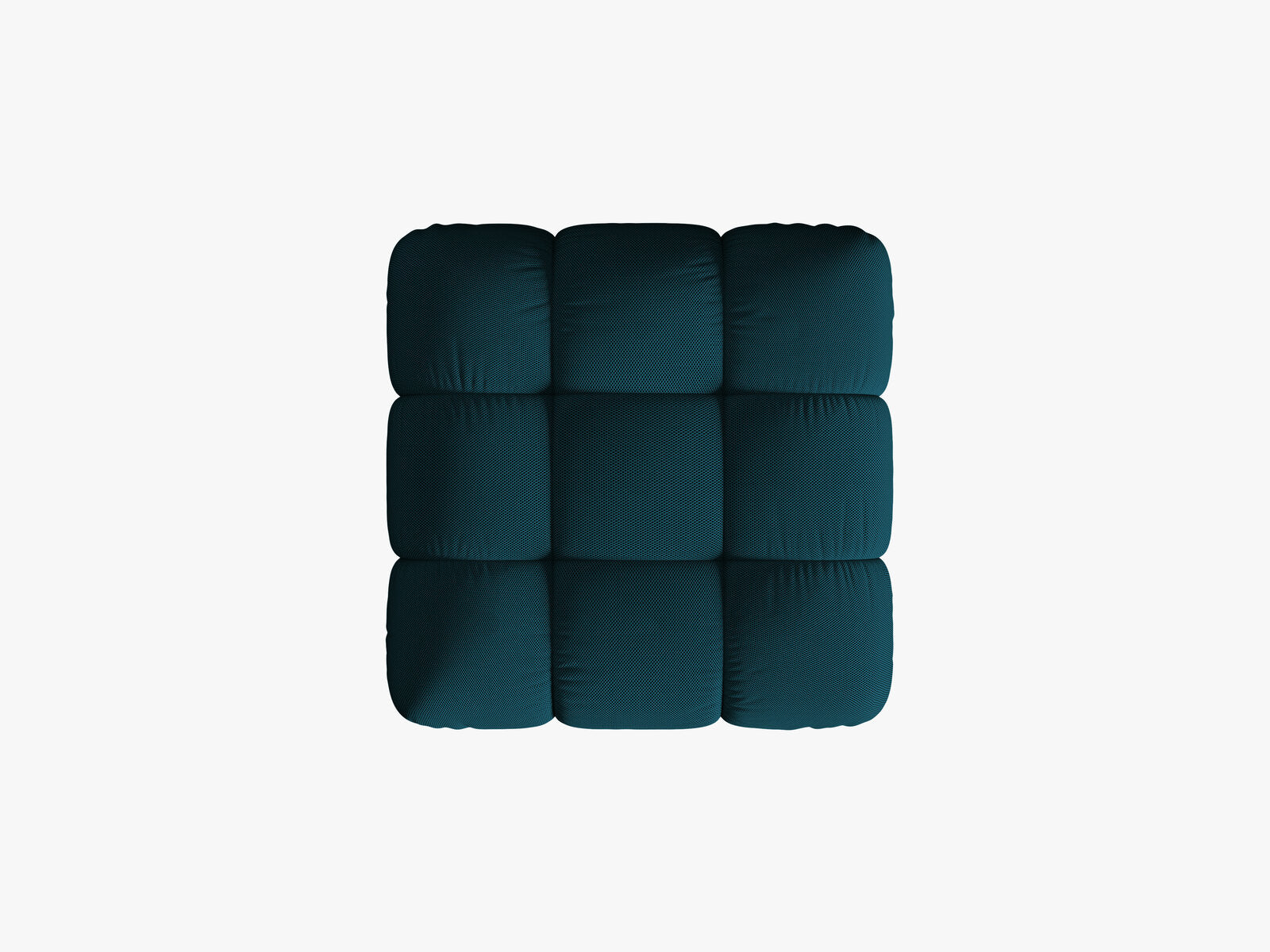 Micadoni Hocker Bellis 3D-Stoff Sonic Marineblau