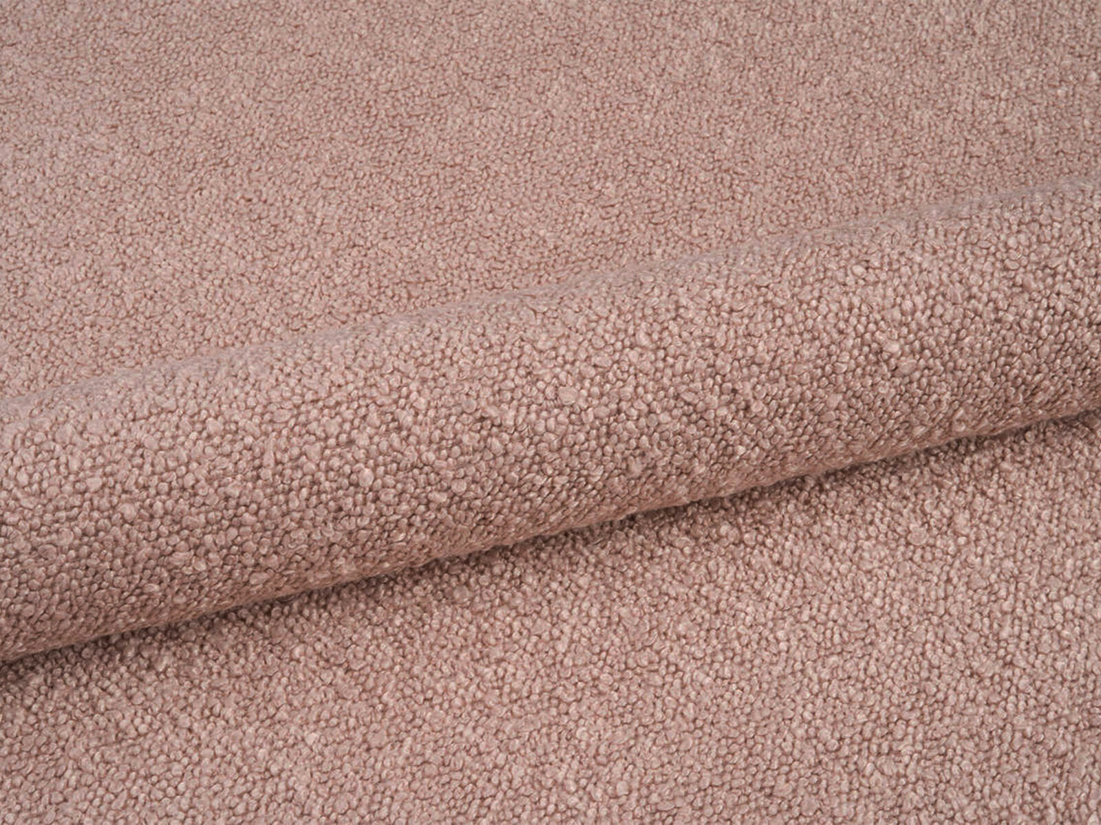 Micadoni Ecksofa Jodie 5-Sitzer Links Boucle Baloo Puderrosa