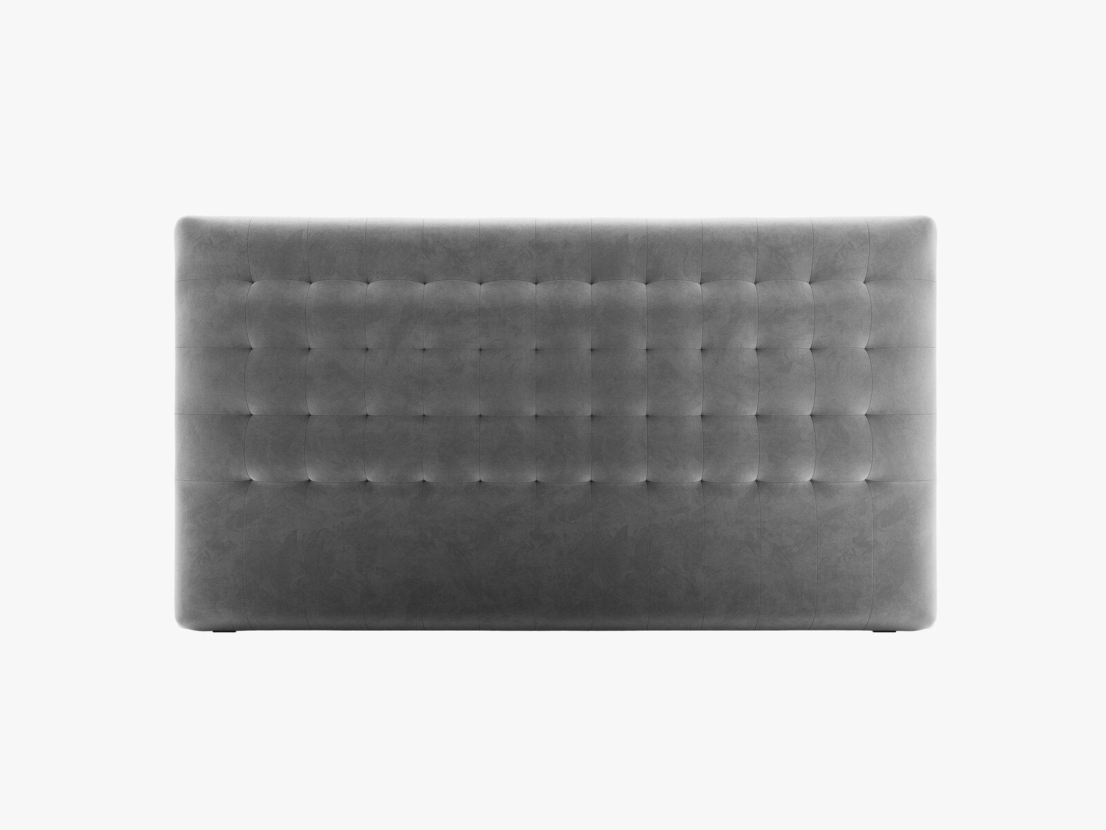 Micadoni Nova Samtiger Kopfteil 120 cm (H 95 cm) Samt Paris Grau 180x95